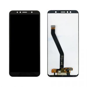 Huawei Y6 Prime 2018 LCD with Touch Screen – Black (display glass combo folder) 1