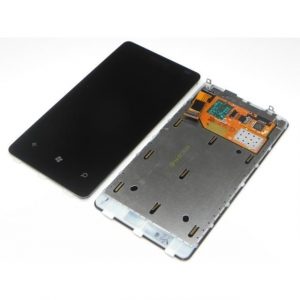 Nokia Lumia 800 LCD with Touch Screen – Black (display glass combo folder) 3