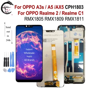 6 2 LCD With Frame For OPPO Realme C1 RMX1811 Realme2 Display For OPPO A3s A5.jpg Q90.jpg