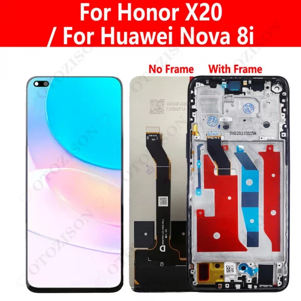 LCD With Frame For Honor X20 Display For Huawei Nova 8i NEN L22 LCD Screen Touch.jpg Q90.jpg