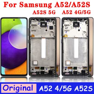 100 Original For Samsung Galaxy A52 LCD A52 4G Display A525F For Samsung A52 5G Display