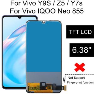 6 38 TFT LCD For Vivo Y9S Z5 Y7s LCD Display Touch Screen Digitizer Assembly Replace
