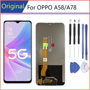 6.56 inch Original LCD For OPPO A58 5G LCD For OPPO A78 5G Display Mobile Phone replacement Digitizer Assembly Repair Parts