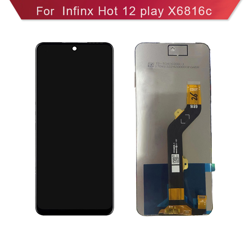 Original LCD For Infinix Hot 12 X6817/Hot 12 Play X6816/Hot 12i X665B LCD Display Touch Screen Digitizer Assembly Replacement For Infinix Hot 12 12 Play 12i Screen Display
