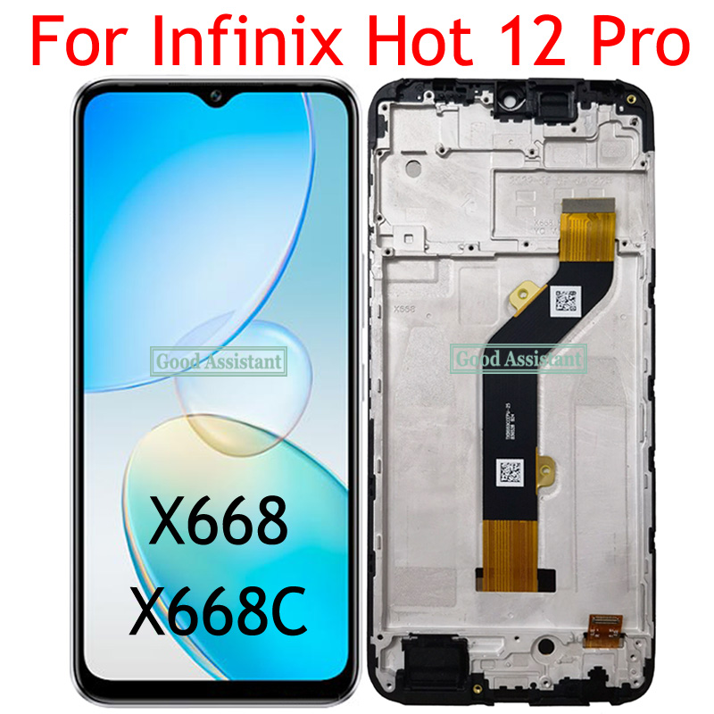 Black-6-6-inch-For-Infinix-Hot-12-Pro-X668-X668C-LCD-Display-Touch-Screen-Digitizer