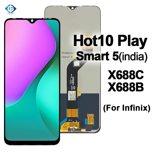 New 6.82inch LCD For infinix Hot 10 Play X688 X688B X688C LCD Display Touch Screen Complete For Infinix x688 Mobile Phone Screen