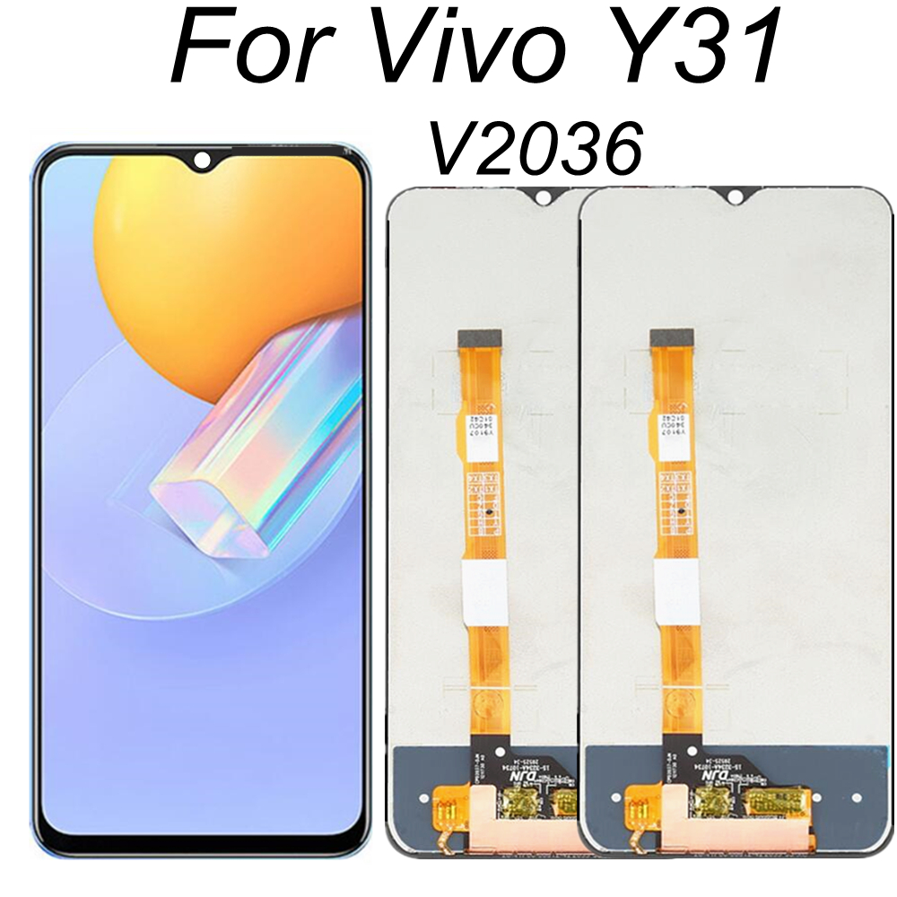 Original Display 6.58inch For VIVO Y31 2020 2021 V2036 LCD Display Screen Touch Digitizer Panel Accessories Wholesale onlineshop best price