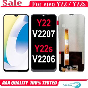 Original 6 55 For Vivo Y22 Y22s V2207 V2206 LCD Display Touch Screen Replacement Digitizer Assembly