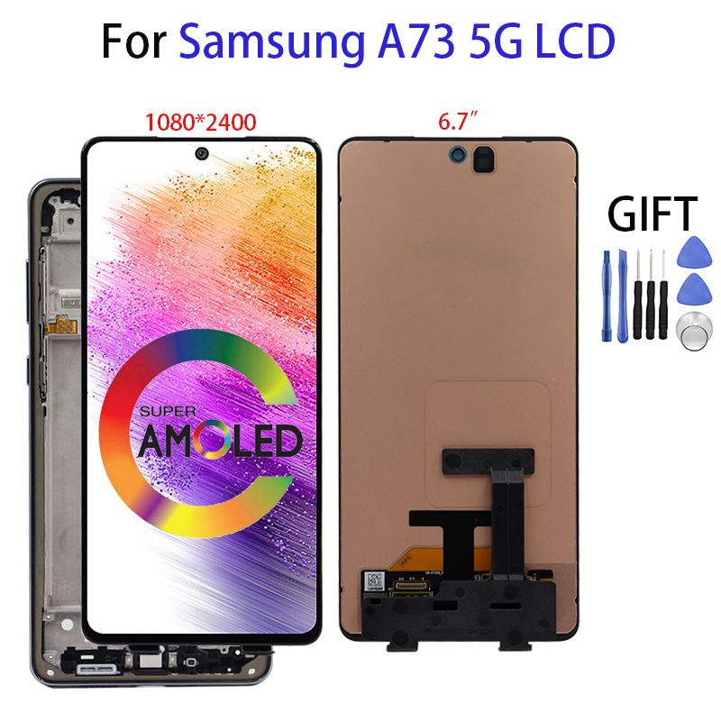 Original-6-7-Super-Amoled-LCD-For-Samsung-A73-5G-LCD-Display-Touch-Screen-Digitizer-Assembly