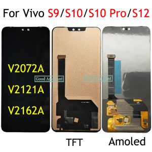 Original Amoled TFT Black 6.44Inch For Vivo S9 V2072A, Vivo S10 V2121A, Vivo S10 Pro, Vivo S12 V2162A LCD Display Screen Touch Digitizer Assembly Wholesale onlineshop