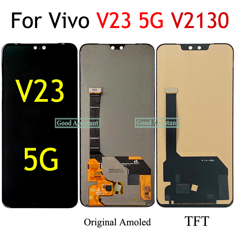 Original-Amoled-TFT-Black-6-44-For-Vivo-V23-5G-V2130-Full-LCD-Display-Screen-Touch