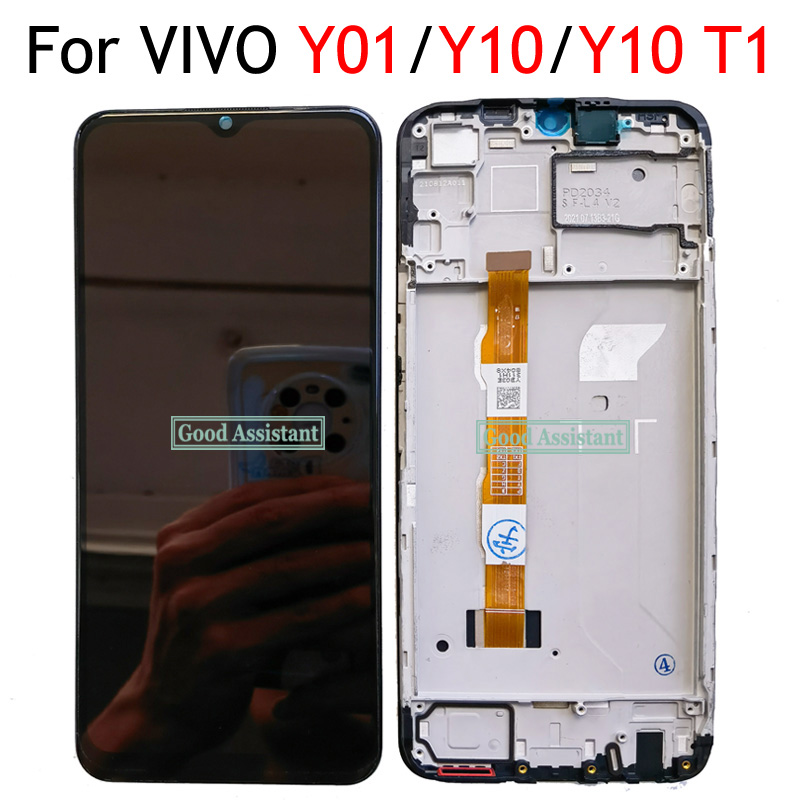Original Black 6 51 For VIVO Y01 Y10 Y10 T1 V2168A V2140A LCD Display Touch Screen