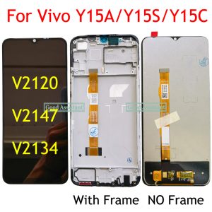 Original Black 6 51 For Vivo Y15A Y15S Y15C V2120 V2147 V2134 LCD Display Touch Screen