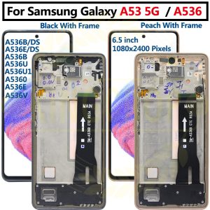 Original For Samsung Galaxy A53 5G LCD A536U A536B A5360 Display Panel Glass Touch Screen Digitizer