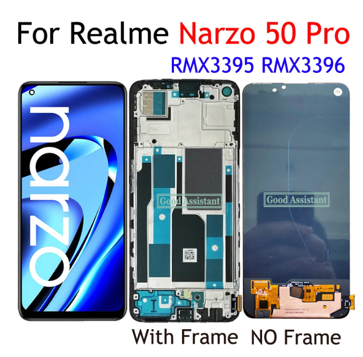 orginal For Oppo Realme Narzo 50 Pro LCD Display Touch Screen Digitizer Panel Assembly Replacement and repair